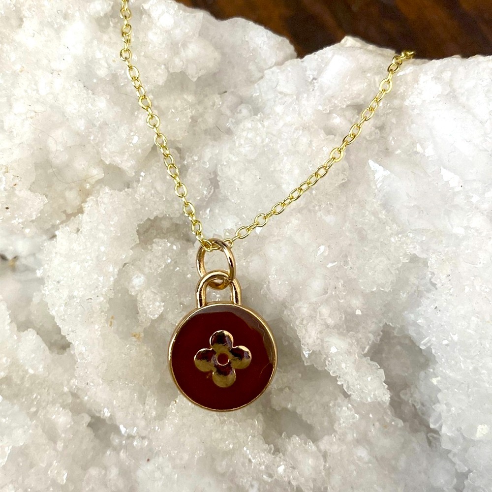 Authentic Louis Vuitton zipper pull up-cycled to necklace